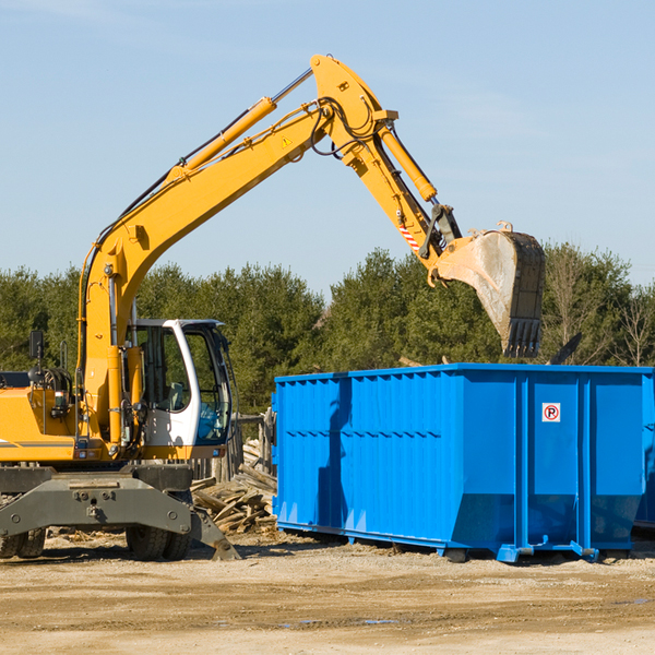 can i rent a residential dumpster for a construction project in Brunsville IA